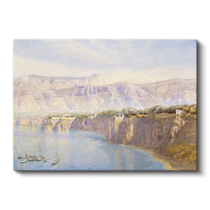 J.M.W. Turner - Akdeniz Kıyısı Manzarası Kanvas Tablo