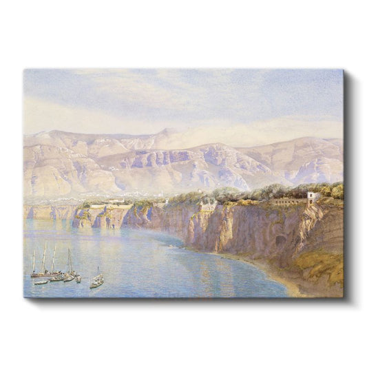 J.M.W. Turner - Akdeniz Kıyısı Manzarası Kanvas Tablo