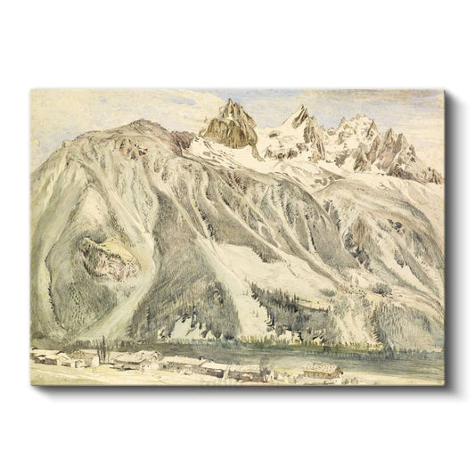 Caspar David Friedrich - Alp Dağları Manzarası Kanvas Tablo