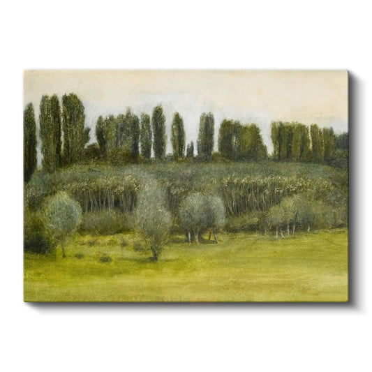 Claude Monet - Kavak Ağaçları Manzarası Kanvas Tablo