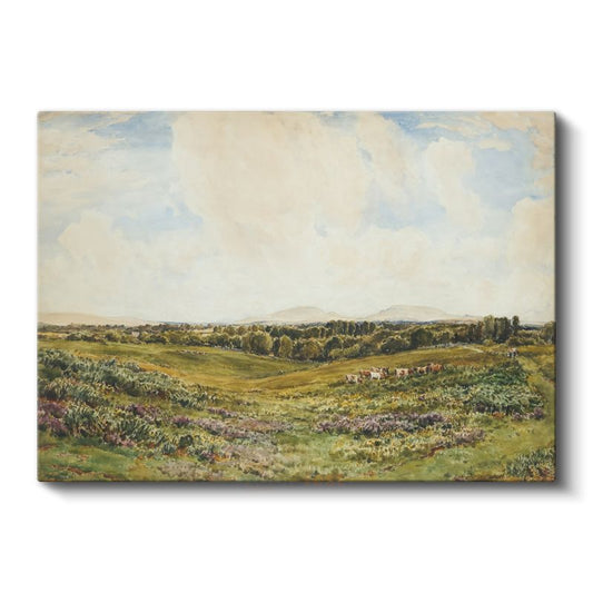 Lionel Constable - Çayır Manzarası Kanvas Tablo