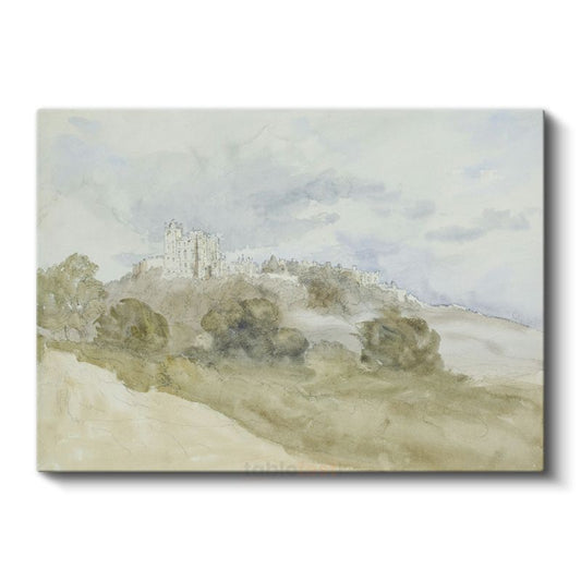 J.M.W. Turner - Tepedeki Şato Kanvas Tablo