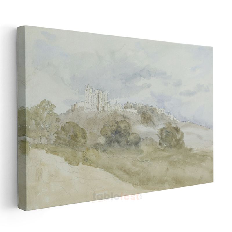 J.M.W. Turner - Tepedeki Şato Kanvas Tablo