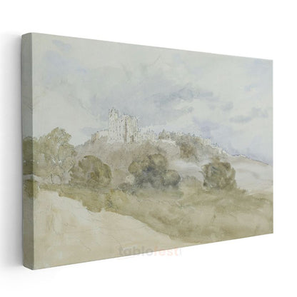 J.M.W. Turner - Tepedeki Şato Kanvas Tablo