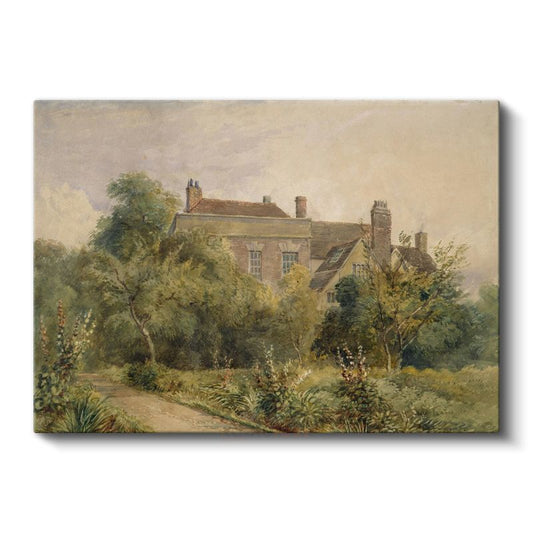 John Constable - İngiliz Kır Evi Kanvas Tablo