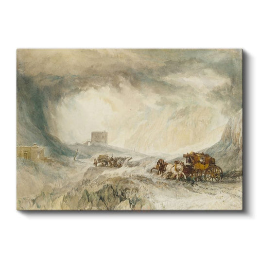 J.M.W. Turner - Kar Fırtınası Kanvas Tablo