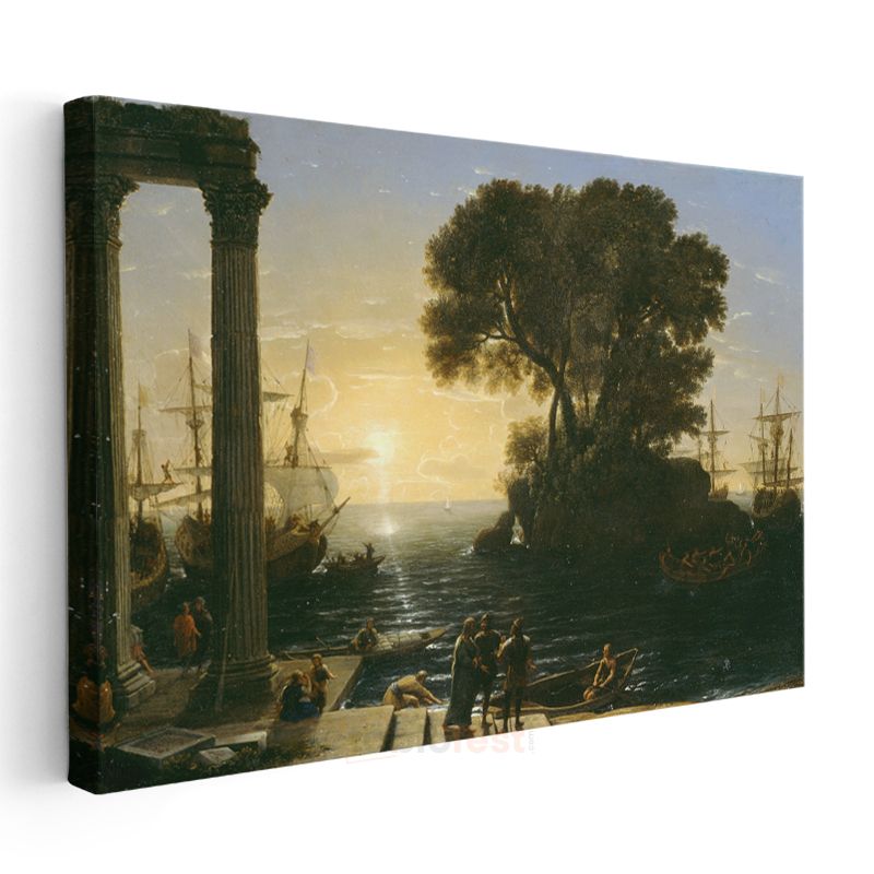 Claude Lorrain - Limanın Doğuşu Kanvas Tablo