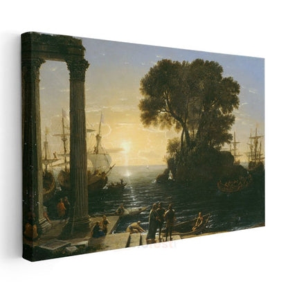 Claude Lorrain - Limanın Doğuşu Kanvas Tablo