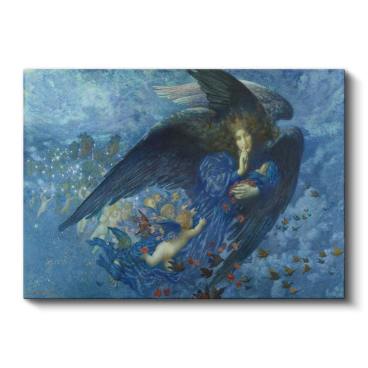 Edward Burne-Jones - Gece Meleği Kanvas Tablo