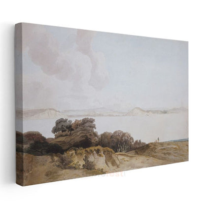 J.M.W. Turner - Kıyı Manzarası Kanvas Tablo