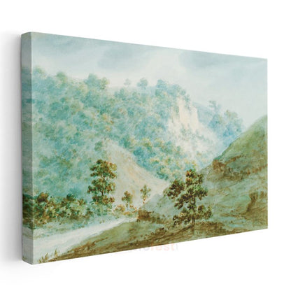 John Constable - Dağ Vadisi Manzarası Kanvas Tablo