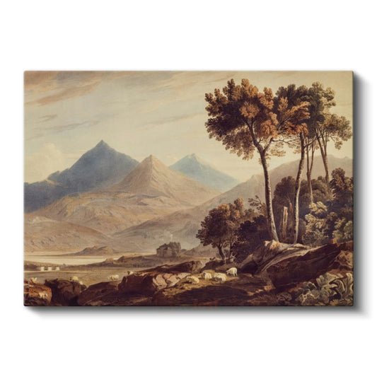 J.M.W. Turner - Dağlık Manzara Kanvas Tablo