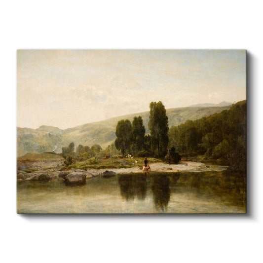 John Constable - Nehir Kenarı Kanvas Tablo