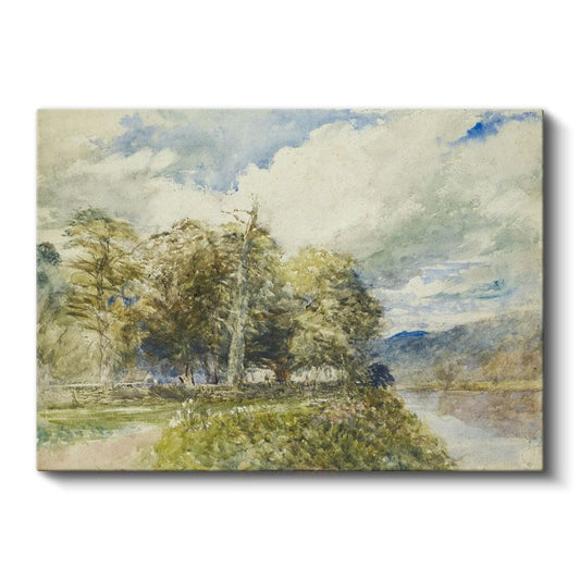 J.M.W. Turner - Ağaçlık Manzara Kanvas Tablo