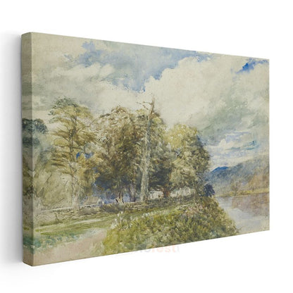 J.M.W. Turner - Ağaçlık Manzara Kanvas Tablo