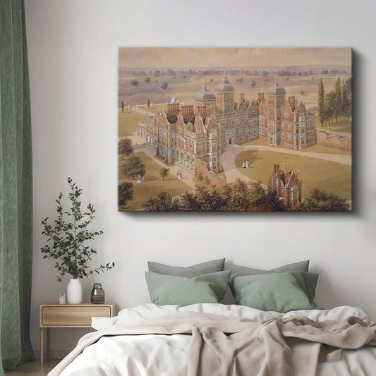 William Daniell - Aston Hall Malikânesi Kanvas Tablo