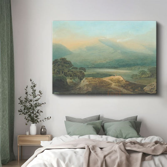 J.M.W. Turner - Dağ Vadisinde Gün Doğumu Kanvas Tablo