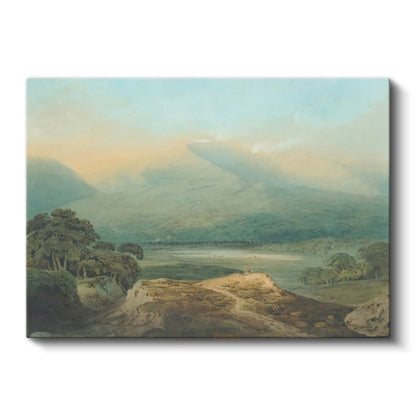 J.M.W. Turner - Dağ Vadisinde Gün Doğumu Kanvas Tablo