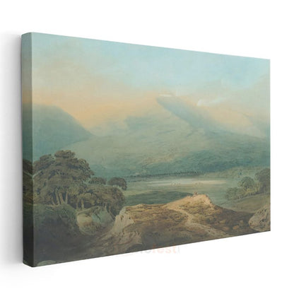 J.M.W. Turner - Dağ Vadisinde Gün Doğumu Kanvas Tablo