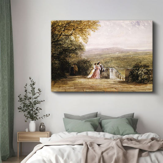 J.M.W. Turner - Terastan Manzara Kanvas Tablo