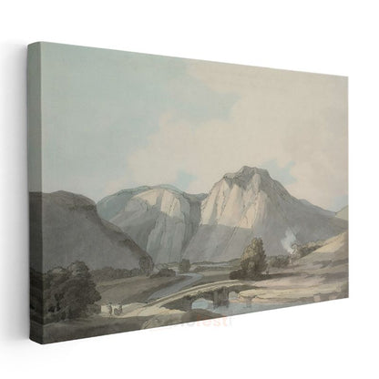 John Constable - Dağ Vadisi Kanvas Tablo