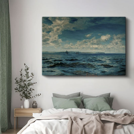 Claude Monet - Açık Deniz Manzarası Kanvas Tablo