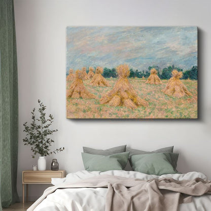 Claude Monet - Saman Balyaları Kanvas Tablo