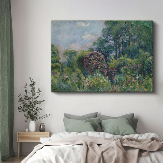 Claude Monet - Bahçe Çiçekleri Kanvas Tablo