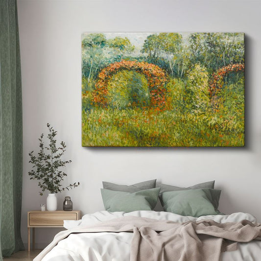 Claude Monet - Çiçekli Kemerler Kanvas Tablo