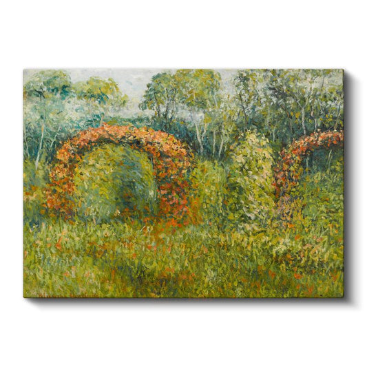 Claude Monet - Çiçekli Kemerler Kanvas Tablo