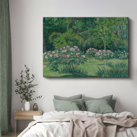 Blanche Hoschedé-Monet - Gül Bahçesi Kanvas Tablo