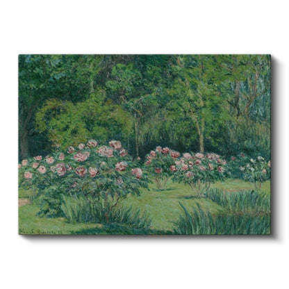 Blanche Hoschedé-Monet - Gül Bahçesi Kanvas Tablo