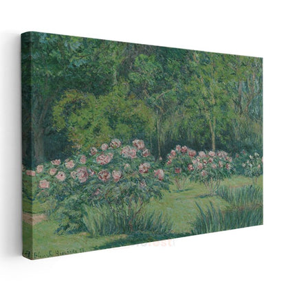 Blanche Hoschedé-Monet - Gül Bahçesi Kanvas Tablo