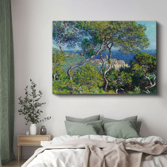 Claude Monet - Akdeniz Kıyısı Kanvas Tablo