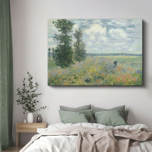Claude Monet - Gelincik Tarlası Kanvas Tablo