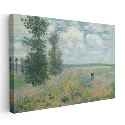 Claude Monet - Gelincik Tarlası Kanvas Tablo