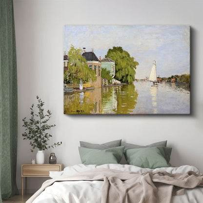 Claude Monet - Zaandam Kanalı Kanvas Tablo