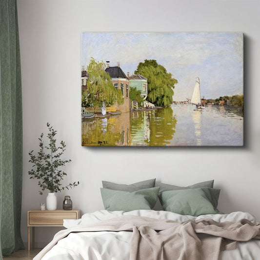 Claude Monet - Zaandam Kanalı Kanvas Tablo