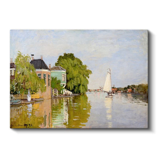 Claude Monet - Zaandam Kanalı Kanvas Tablo