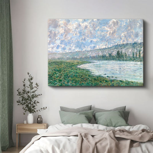 Claude Monet - Seine Nehri Manzarası Kanvas Tablo