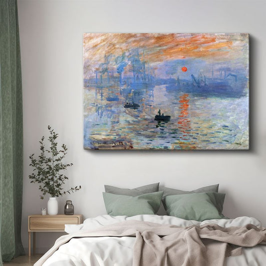 Claude Monet - İzlenim Gün Doğumu Kanvas Tablo