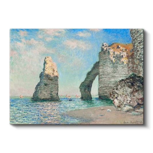 Claude Monet - Étretat Kayalıkları Kanvas Tablo