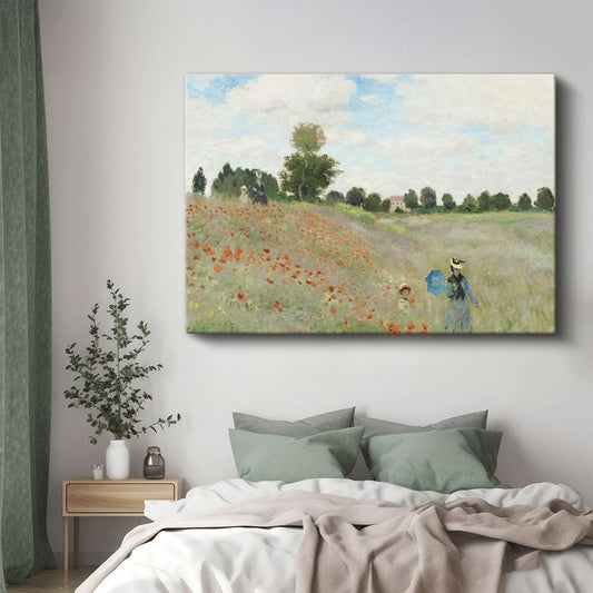 Claude Monet - Gelincik Tarlası Kanvas Tablo