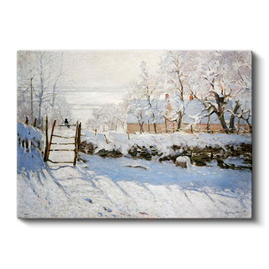 Claude Monet - Saksağan Kanvas Tablo