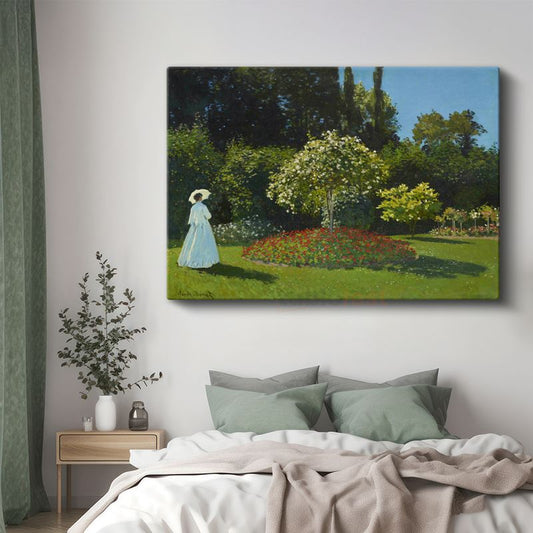 Claude Monet - Sainte-Adresse'deki Bahçe Kanvas Tablo