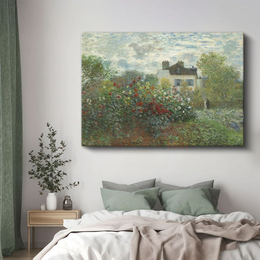 Claude Monet - Sanatçının Bahçesi Kanvas Tablo