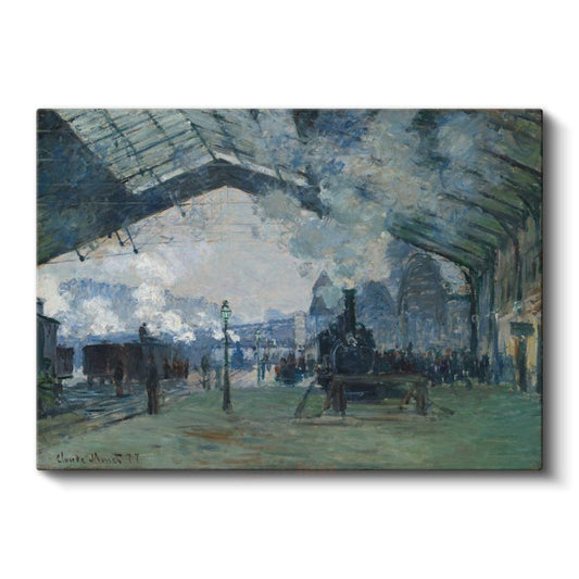 Claude Monet - Saint-Lazare Garı Kanvas Tablo