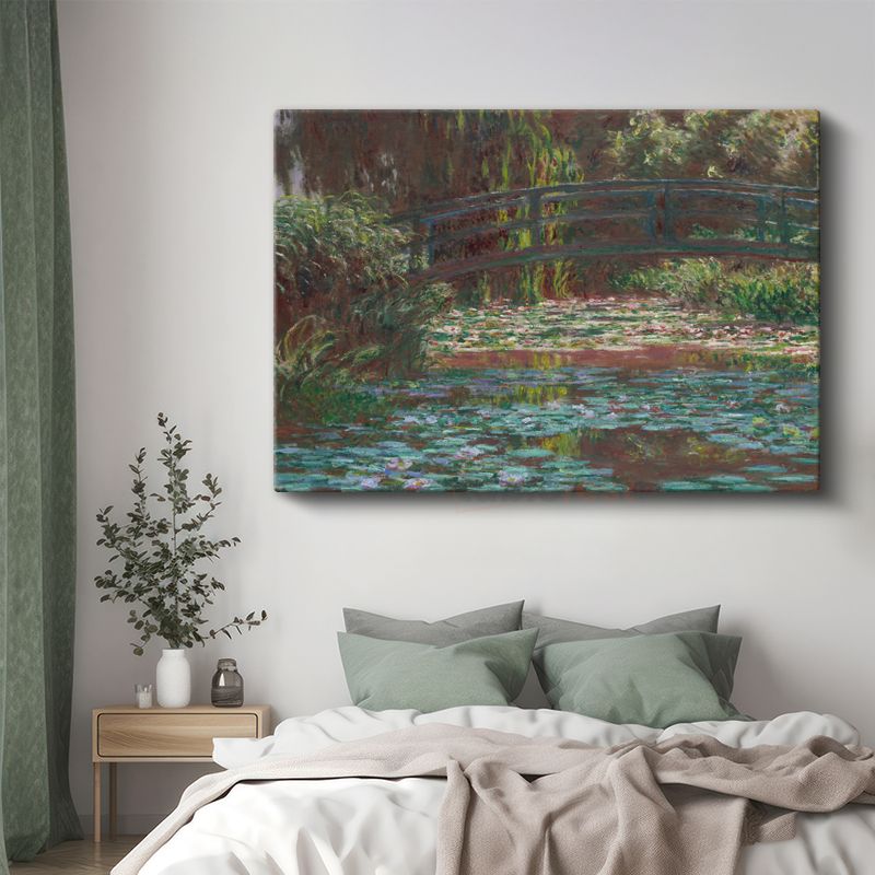 Claude Monet - Nilüferler ve Japon Köprüsü Kanvas Tablo