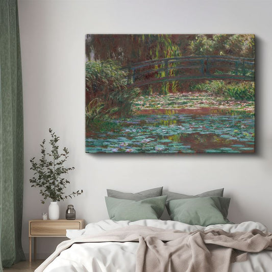 Claude Monet - Nilüferler ve Japon Köprüsü Kanvas Tablo
