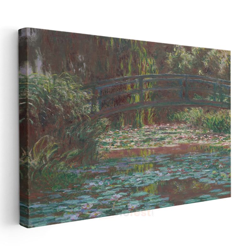 Claude Monet - Nilüferler ve Japon Köprüsü Kanvas Tablo